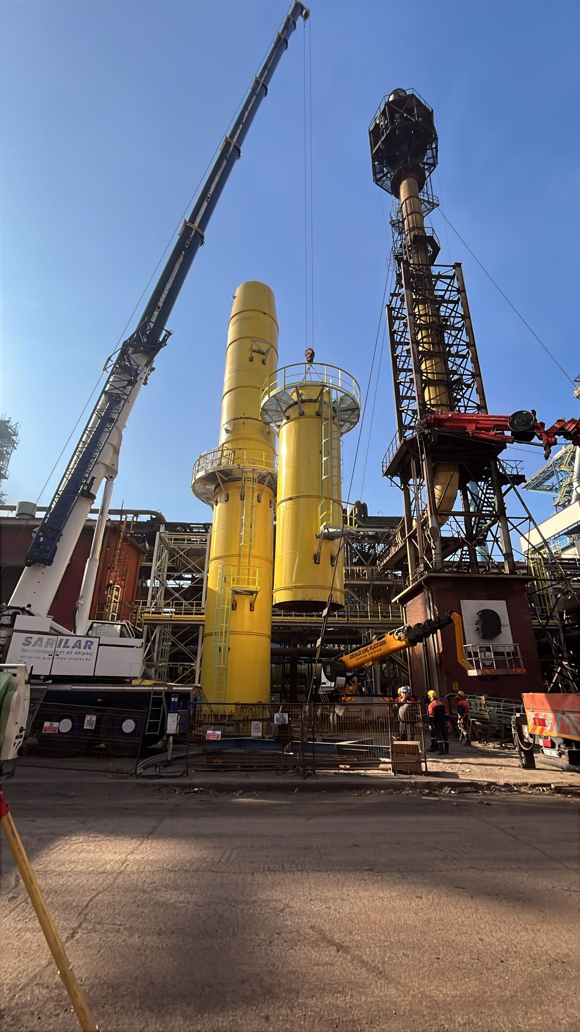 İsdemir - Construction of No. 3 Blast Furnace Gas Flare Stack System
