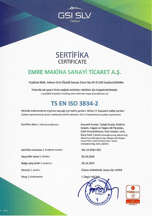 EN ISO 3834-2 